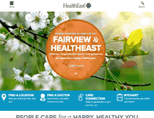 Tablet Screenshot of healtheast.org